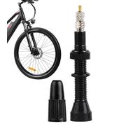 Valvola Per Pneumatici Tubeless - Nucleo Valvola Integrato E Cappucci Chiave Raggio | Lega Da 40-120 Mm Per Pneumatici Tubeless Da Strada | Mountain Bike Con Stelo Robusto E Superleggero