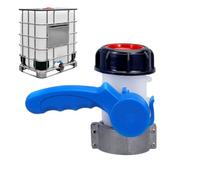 Valvola Per Serbatoio Tote, Valvola Per Serbatoio Acqua Con Filettatura Da 6.1 Cm, Connettore Di Ricambio Con Guarnizione In Silicone, Controllo Uscita Preciso Per Industria Casa Giardino