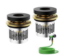 Valvola per soffione doccia | 2 pezzi per rubinetto, valvola di arresto per soffione doccia, per acqua, camper, bidet, vasca da bagno, acquario, impianti idraulici