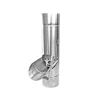 Valvola per tubo antipioggia con setaccio zinco titanio nelle dimensioni 76, 80, 87 e 100 mm (100 mm)