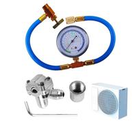 Valvola perforante - Multiuso e versatile, valvola perforante AC, compatibile con valvole per rubinetto frigorifero | Le valvole del rubinetto per piercing sostituiscono i tubi del frigorifero da 1/4,