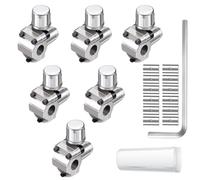 Valvola piercing a proiettile, kit valvola perforante per refrigerazione in acciaio inossidabile, raccordo per rubinetto per linea 'acqua del frigorifero, morsetto autofilettante per riparazione