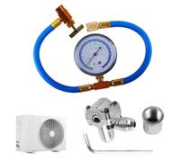 Valvola piercing a proiettile, kit valvola perforante per refrigerazione in acciaio inossidabile, raccordo per rubinetto per linea 'acqua del frigorifero, morsetto autofilettante per riparazione