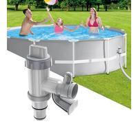 Valvola Plunger Plus per piscina fuori terra, 2 in 1 valvola a pistone, accessorio piscina per piscina Intex/Bestway/Coleman, valvola di intercettazione per piscine fuori terra e pompa filtro piscina