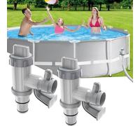 Valvola Plunger Plus per piscina fuori terra, 2 in 1 valvola a pistone, accessorio piscina per piscina Intex/Bestway/Coleman, pompa filtro piscina valvola di intercettazione per piscine fuori terra