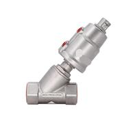 Valvola pneumatica a 2/2 vie a pistone a doppio effetto in acciaio inox valvola a sede pneumatica 1 pz (DN25, filettatura)