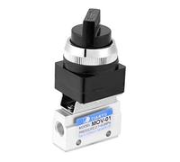 Valvola pneumatica a 2 vie, MOV-01 Valvola meccanica pneumatica pneumatica a 2 posizioni G1/8 a 2 posizioni per il controllo dei diaframmi di valvole più grandi o piccoli cilindri