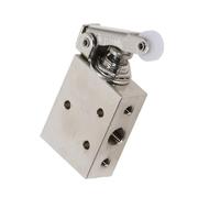 Valvola pneumatica a pulsante a molla a 2 posizioni e 5 vie TAC2-41P Valvola meccanica con interruttore ON/OFF pneumatico(TAC2-41P-34C,With 8mm Fitting)