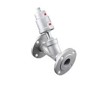 Valvola pneumatica a sede angolare flangiata in acciaio inossidabile DN40(Normally Open,Single Acting)