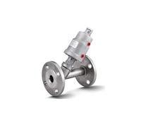 Valvola pneumatica a sede angolare flangiata in acciaio inossidabile DN50(Normally Open,Single Acting)