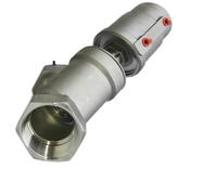 Valvola pneumatica a sede angolare in acciaio inossidabile DN80 da 3 pollici normalmente chiusa(Single)