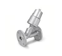 Valvola pneumatica a sede angolata flangiata in acciaio inossidabile DN15(Open-double Acting)