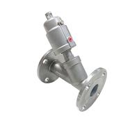 Valvola pneumatica a sede inclinata flangiata in acciaio inossidabile DN15 DN20 DN25 DN32 normalmente chiusa/aperta(DN32,Normally Closed,Double Acting)