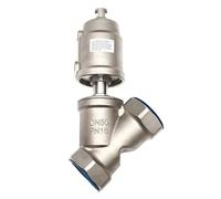 Valvola pneumatica ad angolo filettata in acciaio inossidabile DN50, tipo Y, for vapore ad alta temperatura, filettatura interna(Double Acting)