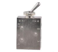 Valvola pneumatica in ottone a 2 posizioni, controllo meccanico a 35 vie con anelli di tenuta per una maggiore tenuta dell'aria e durata (TAC2-41P (TAC2-41V (chiave))