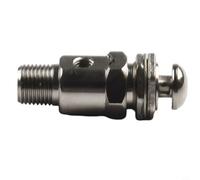 Valvola pneumatica per TAC-3P Interruttore a pulsante a 3 vie a 2 posizioni con porta M5 × 0,8, struttura in metallo color argento per sistemi di controllo dell'aria industriali