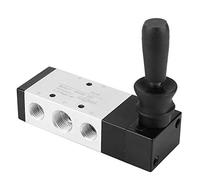 Valvola pneumatica Valvola di comando manuale pneumatica Valvola a leva a 5 vie a 3 posizioni, pressione di esercizio 0~0,8 MPa(4H330-10) valvola pneumatica 5 vie