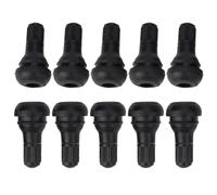 Valvola pneumatico in rame TR412 gomma nera set da 10 pezzi auto | TR412 per tipo, 36 mm corto, previene la perdita d'aria, per tosaerba ATV, facile installazione