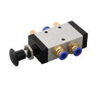 Valvola Push Pull Manuale Controllo Industriale Silenziatore Connettore Maschio