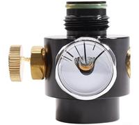 Valvola regolatore manometro 300 PSI, set da 2 pezzi filettatura G1/2-14, interruttore on/off e disco di scoppio per bombola aria gas