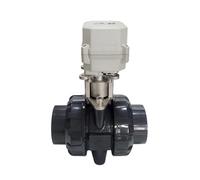 Valvola regolatrice elettrica DN50 UPVC True Union End 2" modulante con segnale di controllo analogico 0-5 V 0-10 o 4-20 mA(NPT THREAD-4-20MA)