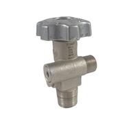 Valvola residuale per bombole Co2 da 2-4 kg in acciaio