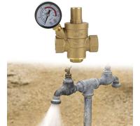 Valvola riduttrice di pressione in ottone con manometro per ottimizzare l'effici