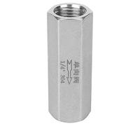 Valvola ritegno aria, gas acqua olio Filetto femmina Valvola ritegno BSPP acciaio inox 304 a una via 304 Valvola non ritorno ad alta temperatura e alta pressione per collegamento(1/4”)