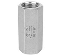 Valvola ritegno aria, gas acqua olio Filetto femmina Valvola ritegno BSPP acciaio inox 304 a una via 304 Valvola non ritorno ad alta temperatura e alta pressione per collegamento(1/2”)