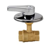 VALVOLA RUBINETTO A INCASSO A SFERA IN OTTONE FF 1/2 A LEVA PASSAGGIO TOTALE