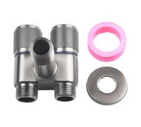 Valvola rubinetto lavatrice a doppio controllo facile installazione G12 in argen