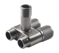 Valvola rubinetto lavatrice a doppio controllo facile installazione G12 in argen