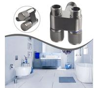 Valvola rubinetto lavatrice interruttore rotante doppia presa per soffione docci