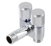 Valvola rubinetto lavatrice manico in metallo doppio controllo G12 interfaccia s