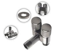 Valvola rubinetto lavatrice manico in metallo doppio controllo G12 interfaccia s