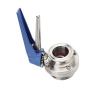 Valvola sanitaria Tri Clamp da 2" - Valvola di controllo del flusso in acciaio inossidabile 304 for l'industria alimentare e della birra fatta in casa(Plastic Handle)