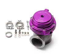 Valvola Scarico Auto Cancello di scarico turbo flangiato con fascia a V esterna da 38 mm for collettore turbo di sovralimentazione Valvole Di Scarico Motore Auto (Color : Purple)