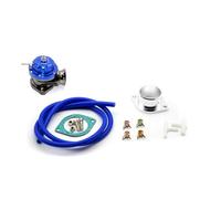 Valvola Scarico Turbo Universale Tipo Universale -R Turbo Blow Off Valve Regolabile 25psi BOV. Dump/Adapter 5 Colors(Blue)