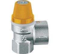 253044 Valvola di sicurezza per impianti solari 1/2" F x 3/4" F 4 bar CALEFFI