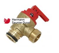 SAUNIER DUVAL VALVOLA DI SICUREZZA 1/2" IN OTTONE CON LEVETTA 0020047005