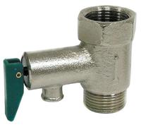 VALVOLA SICUREZZA E TENSIONE PER TERMO CON LEVA 3/4" 10KG/CM2