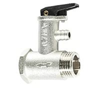 Valvola Sicurezza Scaldabagno,Valvola di Sicurezza Caldaia,per Caldaie Di Qualità Superiore per Scaldabagno Temperatura Massima:+100°C Pressione Massima:0.7 MPa 1/2" Filetto Nichelato Ottone Tokaneit