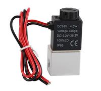 Valvola Solenoide 2 Posizioni 2 Vie Normalmente Aperta, Tipo Elettromagnetico, Alluminio - Prestazioni Stabili, Resistente alla Corrosione, Per Automazione e Ingegneria Meccanica (DC24V)