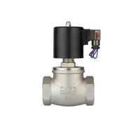 Valvola solenoide a pistone pilota in acciaio inossidabile DN15-DN65 AC220V 110V elettrovalvola solenoide normalmente chiusa per acqua liquida a vapore (G-110V, DN40)