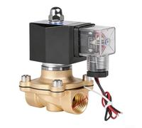 Valvola solenoide ad azione diretta da 24 Volt DC Corpo in ottone Bobina impermeabile per controllo dei fluidi industriali Affidabile Gestione del flusso Dimensioni 107 x 64 MM Nero Ramato Adatto per