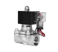 Valvola solenoide da 3/4 pollici DN20 valvole in acciaio inox con indicatore di funzionamento 1Pcs (BSP_380VAC_NBR-SEAL)