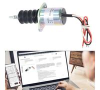Valvola solenoide di arresto del carburante da 12 V magnetica per arresto del motore valvola di taglio del carburante sostituzione diretta per AM103337 AM124379 AM124377 compatibile con John Deere 332