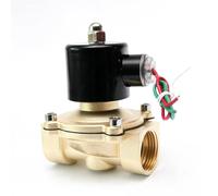 Valvola solenoide elettrica in ottone DN25 DC12V DC24V AC220V 110V elettrovalvola normalmente chiusa per acqua olio aria (NPT-240VAC)