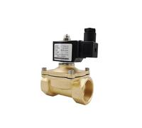 Valvola solenoide elettrica in ottone normalmente chiusa 1/4" 3/8" 1/2" 3/4" 1" 1-1/4" 12V 24V 110V 220V Acqua Olio Aria IP65 Impermeabile (DN20, AC110V_Normalmente chiuso)