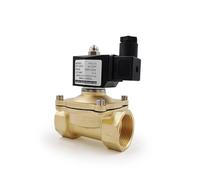 Valvola solenoide elettrica in ottone normalmente chiusa 1/4" 3/8" 1/2" 3/4" 1" 1-1/4" 12V 24V 110V 220V acqua olio aria IP65 impermeabile (DC24V-chiuso)